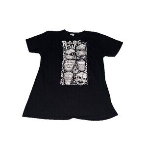 Reel Big Fish Ska Band Tiki Masks Shirt Black Gildan Softstyle Tee Size M